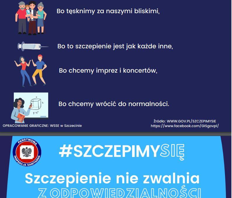 Plakat zachęcający do szczepień