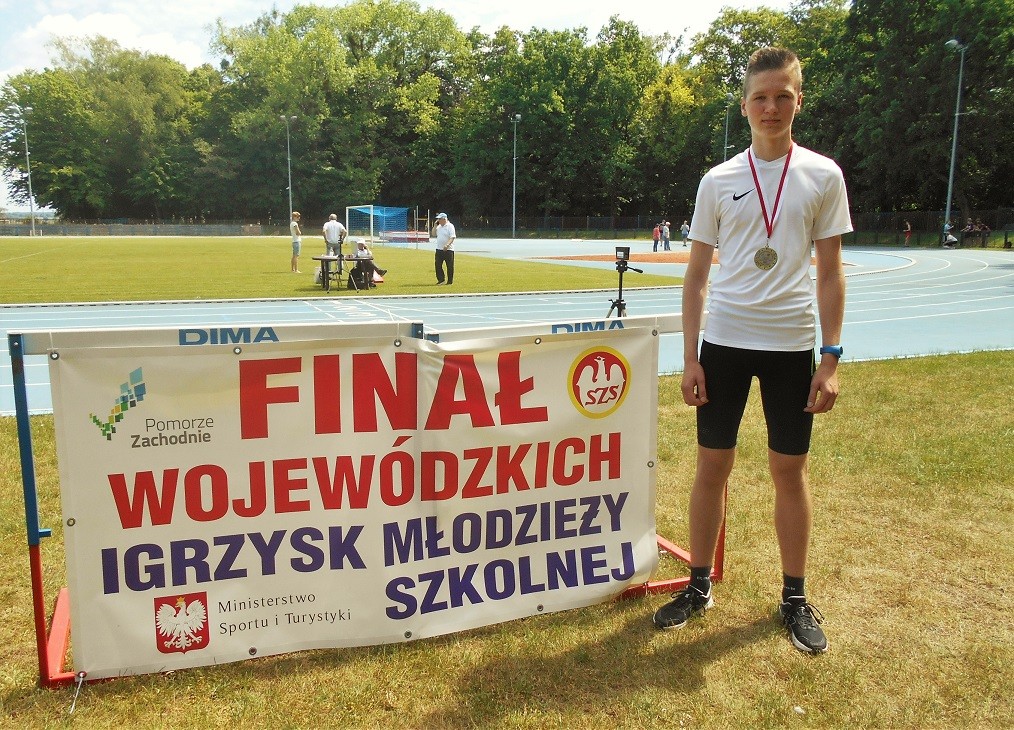 Uczeń ze złotym medalem Finał Igrzysk Młodzieży Szkolnej