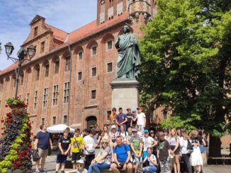 Uczniowie na wycieczce w Toruniu