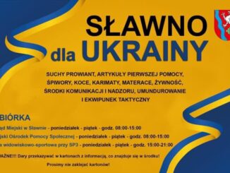 Plakat Sławno dla Ukrainy