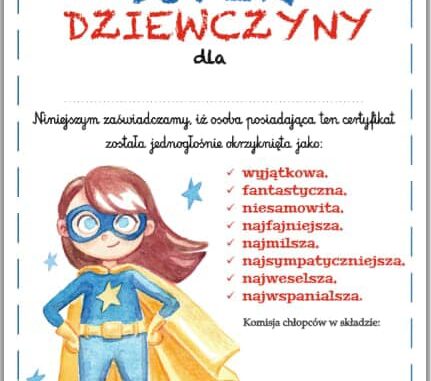 Dyplom Super Dziewczyny