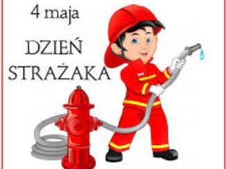 Plakat strażak